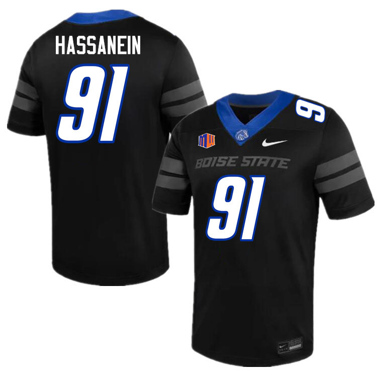 Ahmed Hassanein Jersey, Boise State Broncos #91 Ahmed Hassanein Football Jersey College Uniforms-Bla